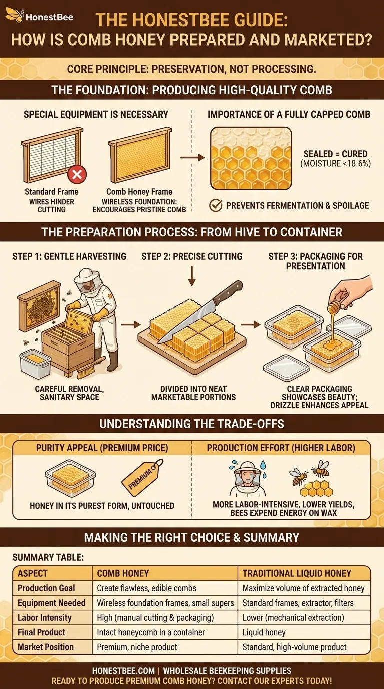 벌집꿀은 어떻게 준비하고 판매하나요? 프리미엄, 비가공 제품 생산을 위한 가이드 시각적 가이드