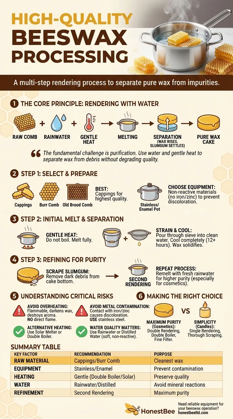 고품질 밀랍 가공을 위한 권장 사항은 무엇입니까? 최대 순도와 가치 달성 시각적 가이드
