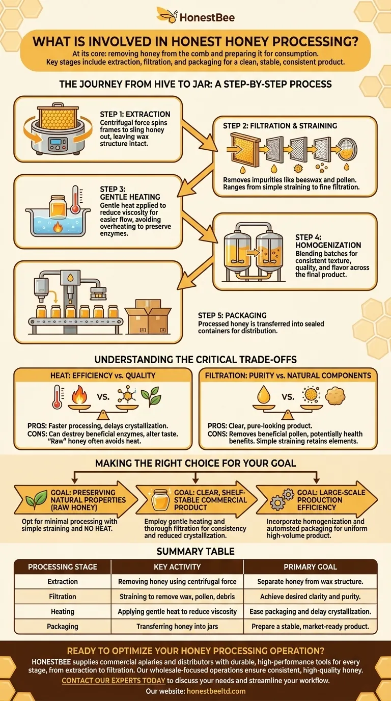 What is involved in honey processing? From Hive to Jar for Perfect Quality Visual Guide