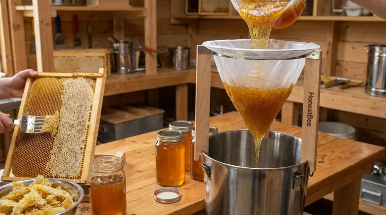 Qu'est-ce que la méthode de filtration simple pour le traitement du miel ? Un guide du miel brut pour les apiculteurs amateurs