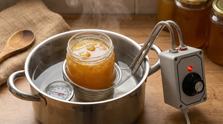 What is the water bath method for honey processing? A Gentle Technique for Quality Honey