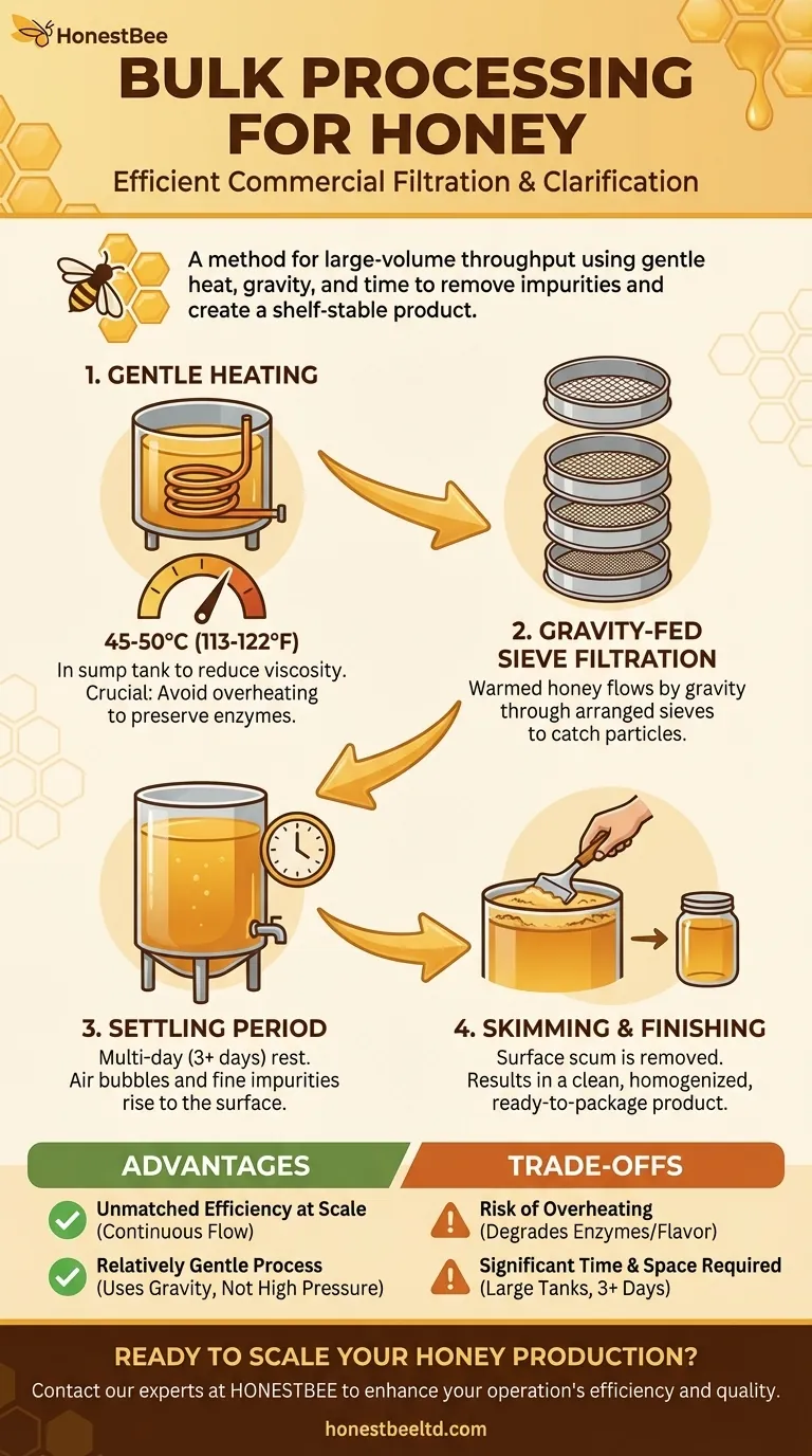 What is bulk processing for honey? A Guide to Efficient Large-Scale Honey Clarification Visual Guide