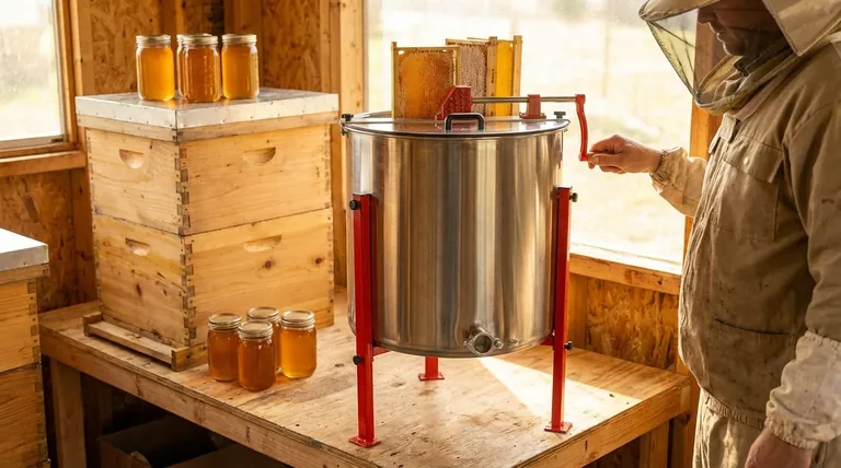 Wie hoch ist die typische Rahmenkapazität manueller Honigschleudern? Ideal für Kleinimker