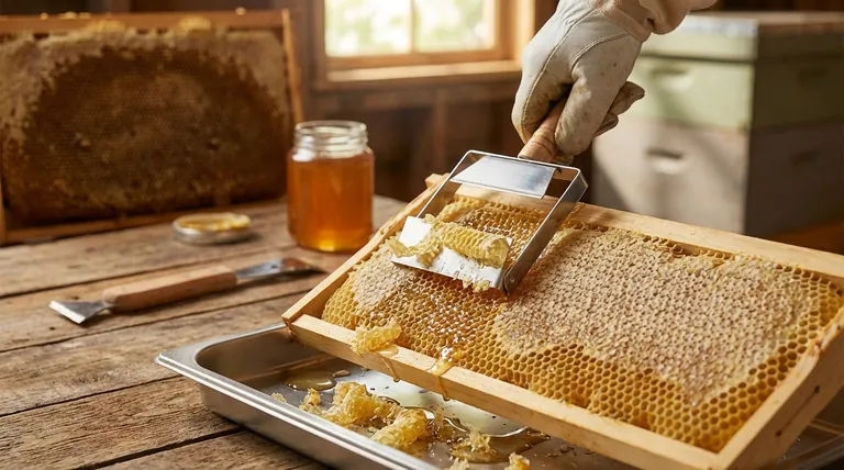 O que são as tampas de cera no contexto da extração de mel? O Guia do Apicultor para uma Segunda Colheita