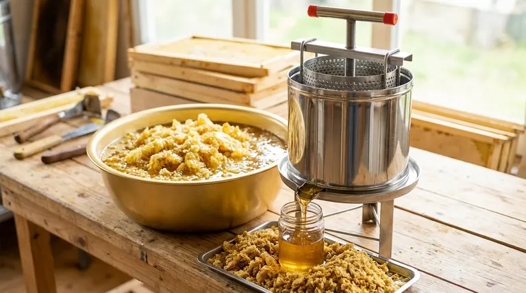 꿀-밀랍 분리 스크류 프레스는 밀랍 뚜껑을 어떻게 처리하나요? 꿀 수확량과 효율성을 극대화하세요