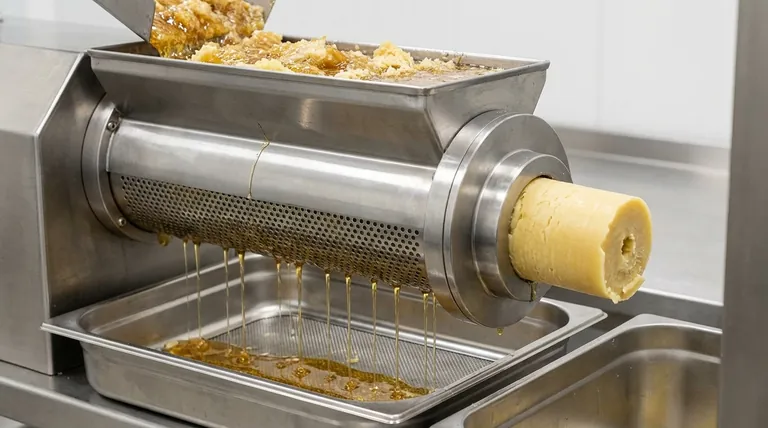 What happens to the remaining wax in the Wax Screw Presses set? A Guide to Efficient Honey & Wax Separation