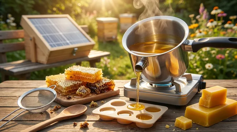 밀랍을 녹이는 가장 좋은 방법은 무엇인가요? 간단하고 순수한 결과를 위해 태양열 밀랍 용해기를 사용하세요.