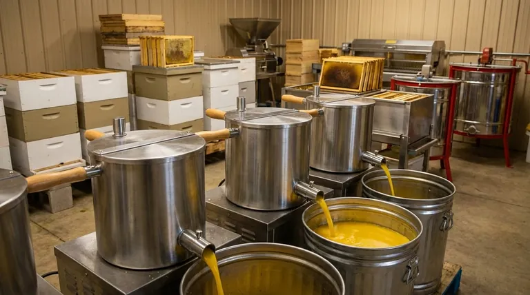 Why might a commercial beekeeper prefer an electric beeswax melter? Maximize Profit with Speed & Scale