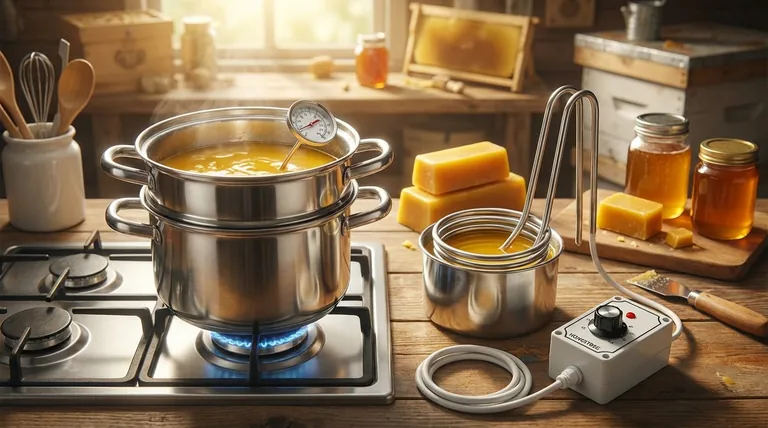 중탕으로 밀랍을 녹일 때 물의 온도는 몇 도로 설정해야 하나요? 안전하고 부드러운 녹임 가이드