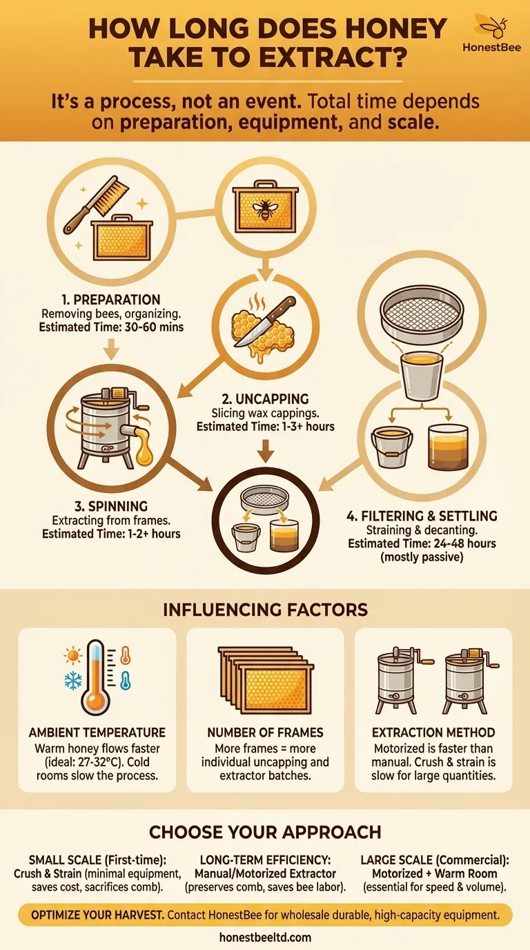 Quanto tempo ci vuole per estrarre il miele? Una guida per snellire il processo di raccolta Guida Visiva