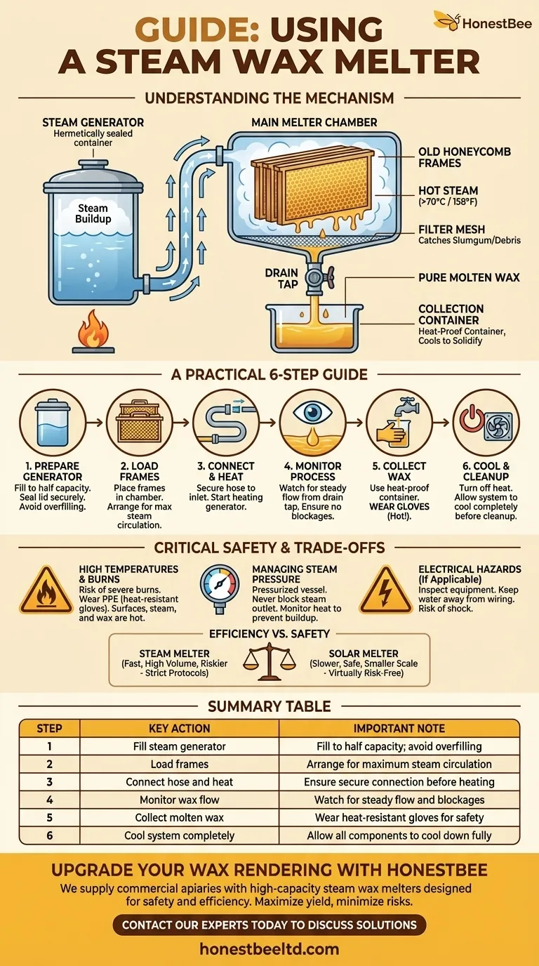 증기 왁스 멜터를 사용하는 단계는 무엇입니까? 안전하고 효율적인 밀랍 추출 마스터하기 시각적 가이드