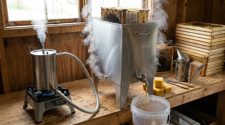 كيف تستخدم صاهر الشمع بالبخار؟ استخلاص شمع النحل عالي الجودة بكفاءة