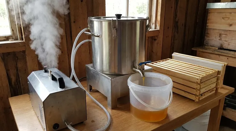 What is the process of using a steam wax melter? Render High-Quality Beeswax Efficiently