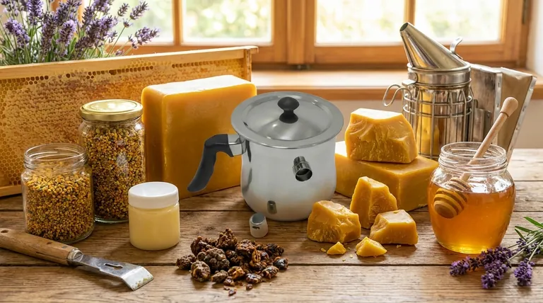 What are the primary products of honey bee farming besides honey? Discover the Hive's Hidden Treasures