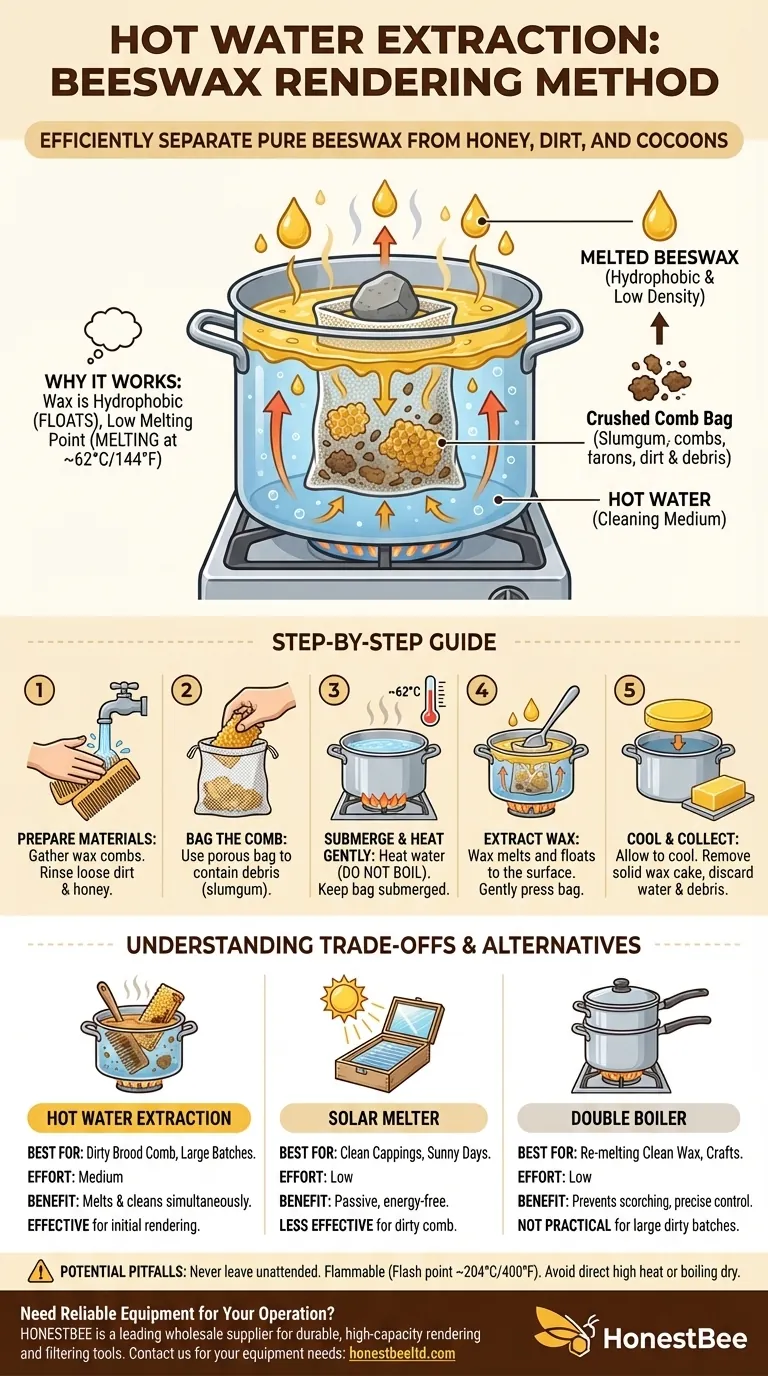 밀랍 온수 추출법이란? 깨끗한 밀랍 정제에 대한 간단한 안내 시각적 가이드