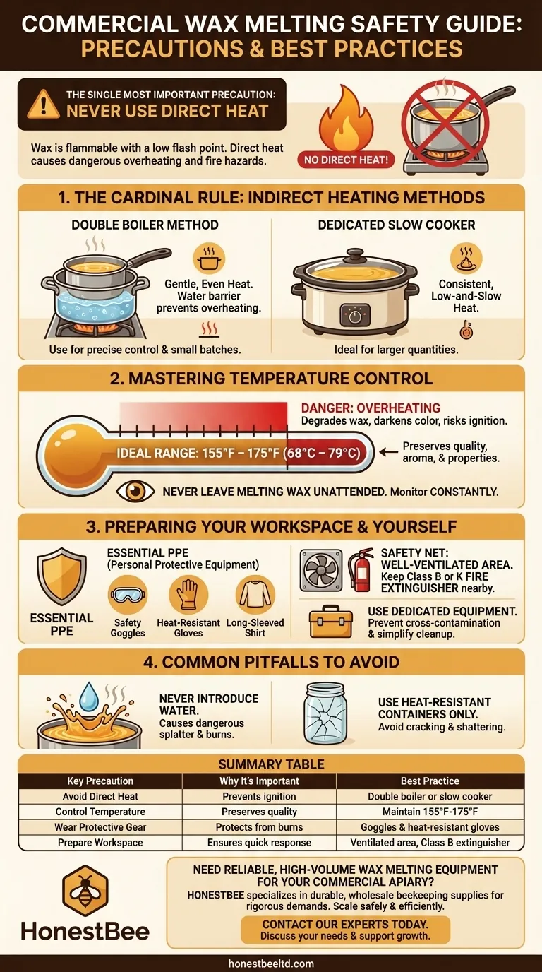What precautions should be taken when melting wax? A Guide to Safe and Efficient Wax Handling Visual Guide
