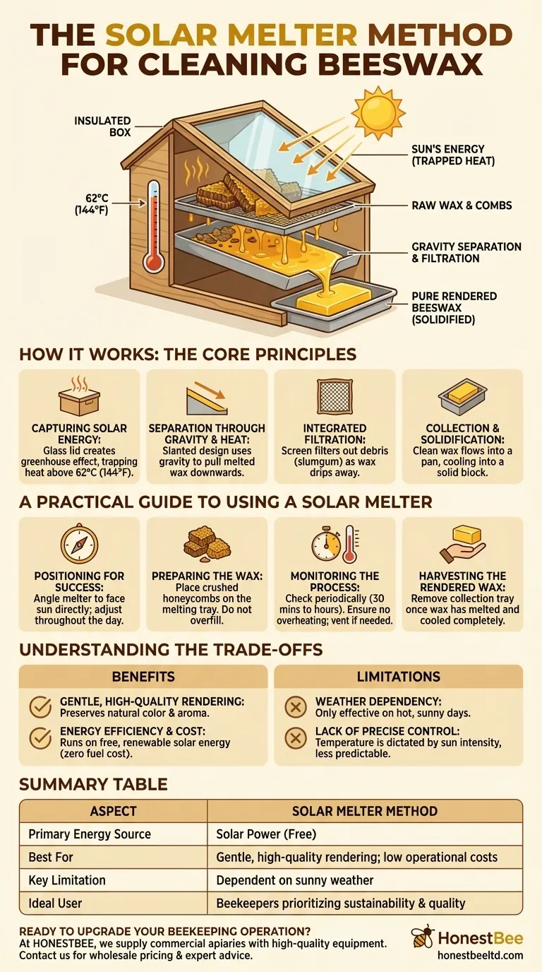 What is the solar melter method for cleaning beeswax? A Sustainable Way to Purify Your Wax Visual Guide