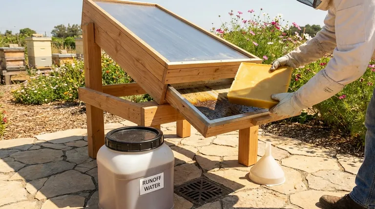 What precautions should be taken when using the solar melter method? Protect Your Bees and Yourself