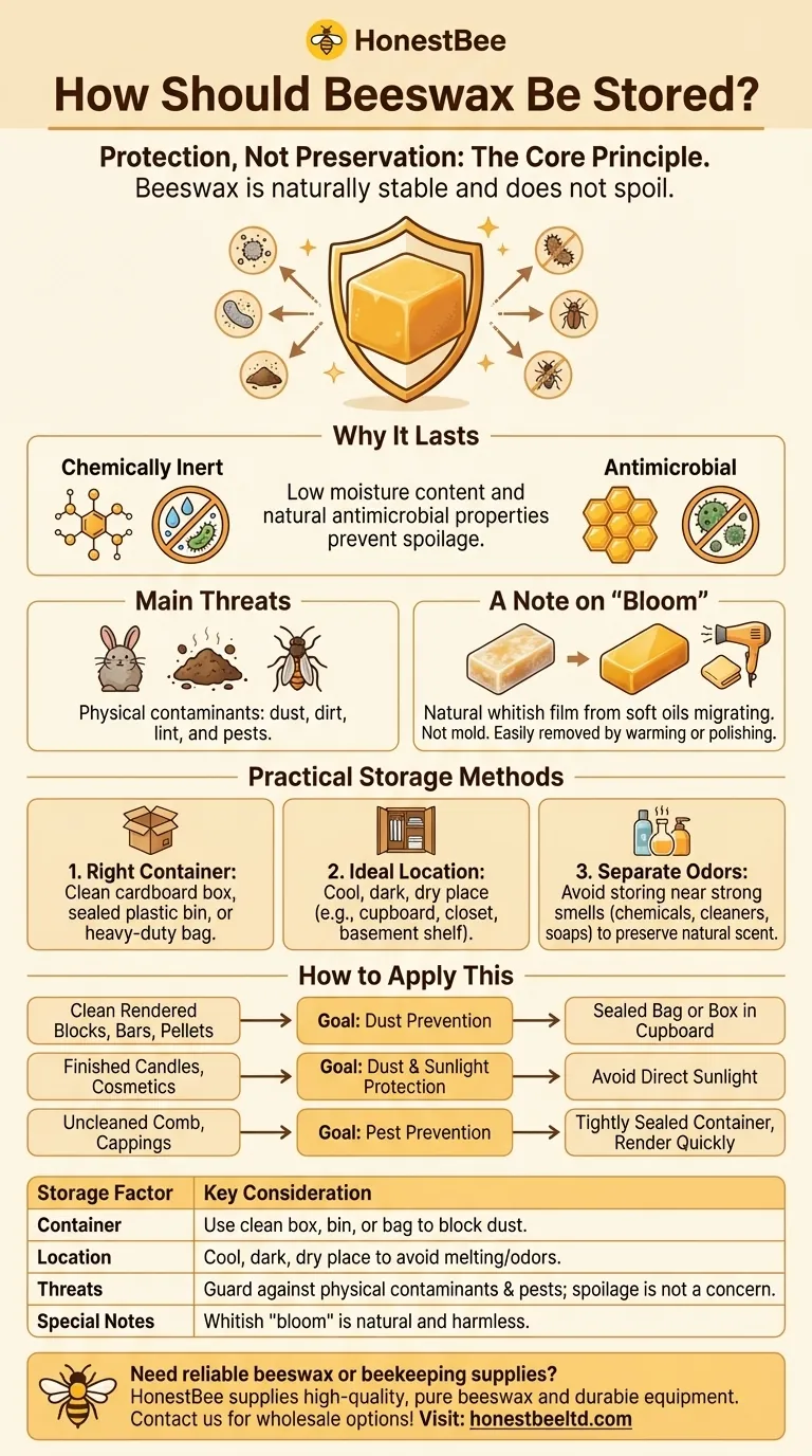 How should beeswax be stored? Keep Your Wax Pure and Ready for Years Visual Guide