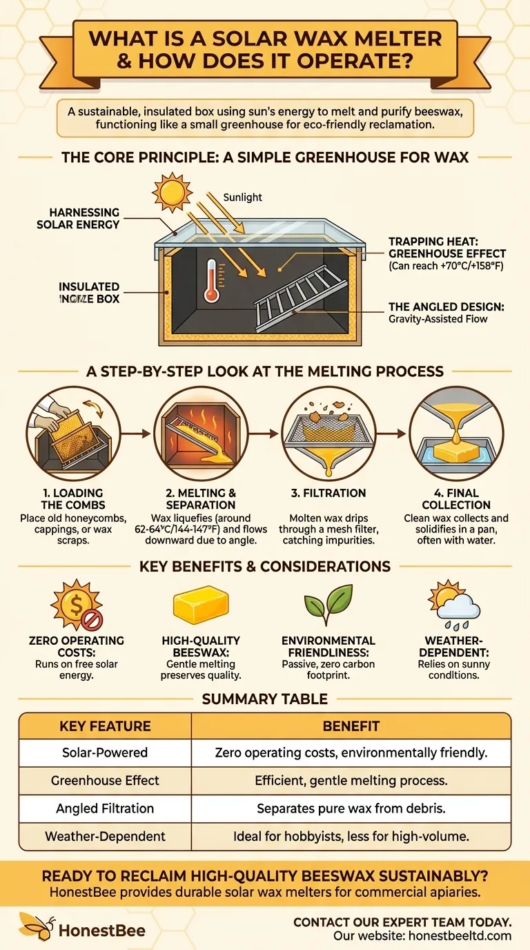 태양열 밀랍 용해기는 무엇이며 어떻게 작동합니까? 무료 태양 에너지를 사용하여 순수한 밀랍을 회수하세요 시각적 가이드