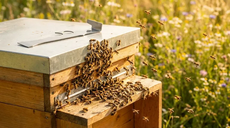 꿀벌 군집은 여름 동안 최대 어느 정도의 크기에 도달할 수 있나요? 성수기에는 최대 50,000마리의 벌