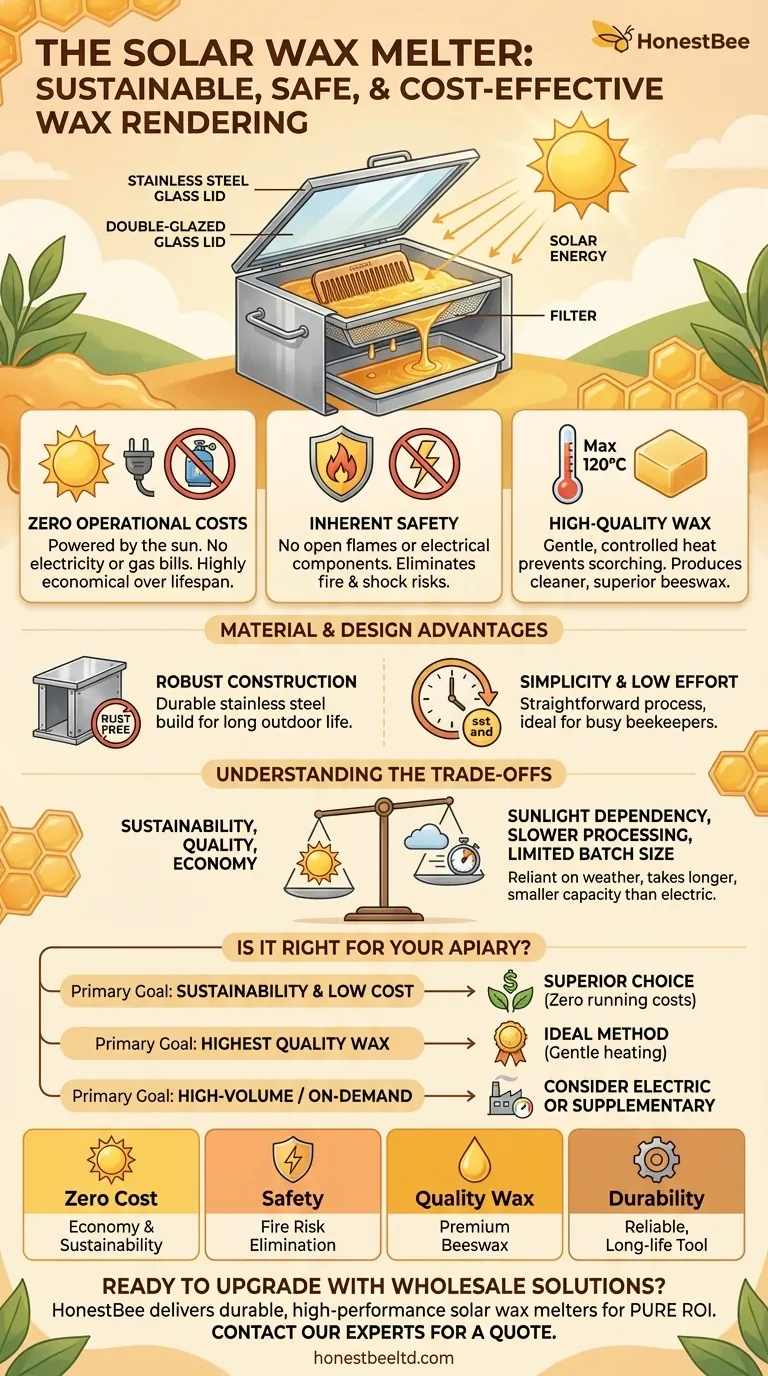 태양열 밀랍 정제기의 주요 장점은 무엇입니까? 순수하고 비용이 들지 않는 밀랍을 위해 태양을 활용하세요 시각적 가이드