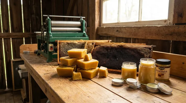 ¿Qué se puede hacer con la cera vieja de una colmena? Transfórmala en recursos valiosos
