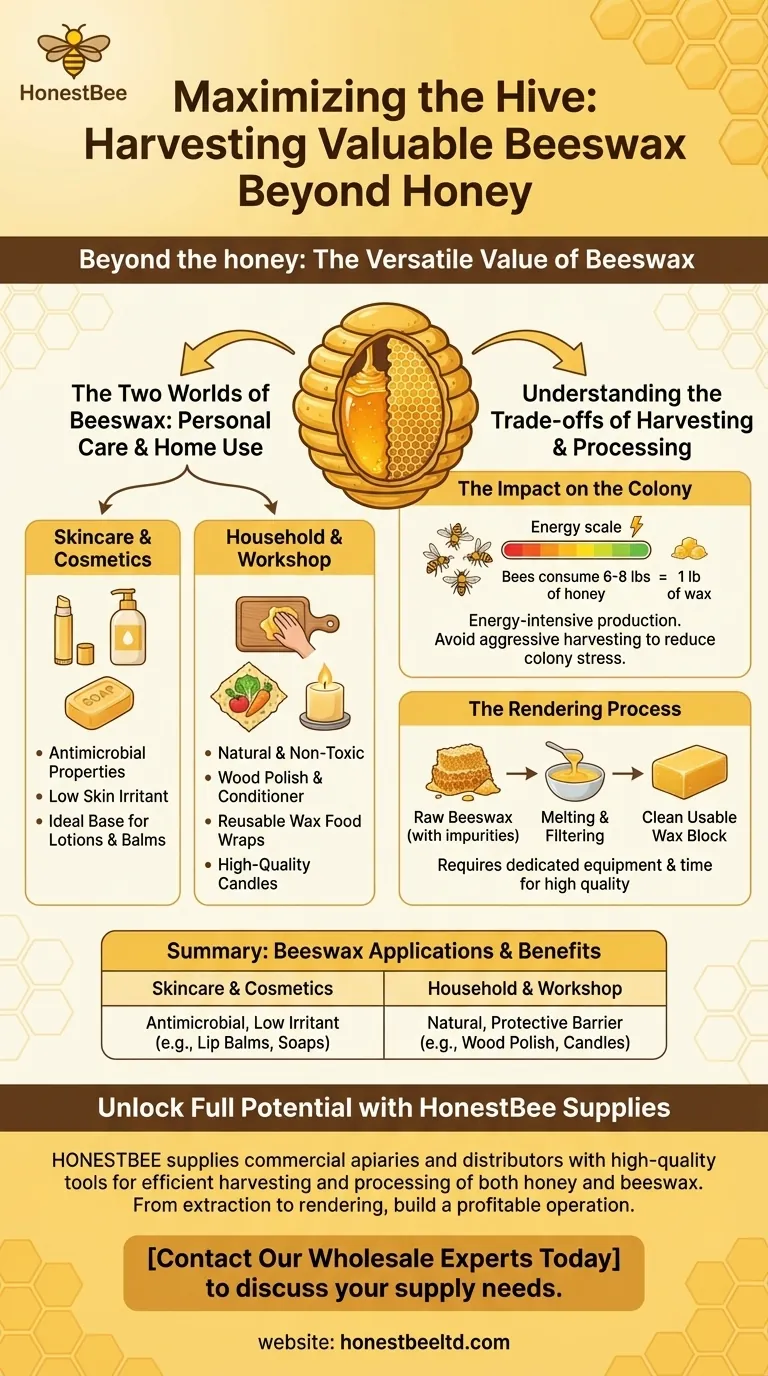 What products can be harvested from a beehive besides honey? Unlock the Value of Beeswax Visual Guide