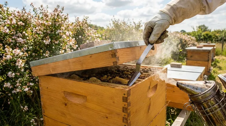 What is a deep super in a beehive, and how many frames does it hold? The Foundation of a Thriving Hive