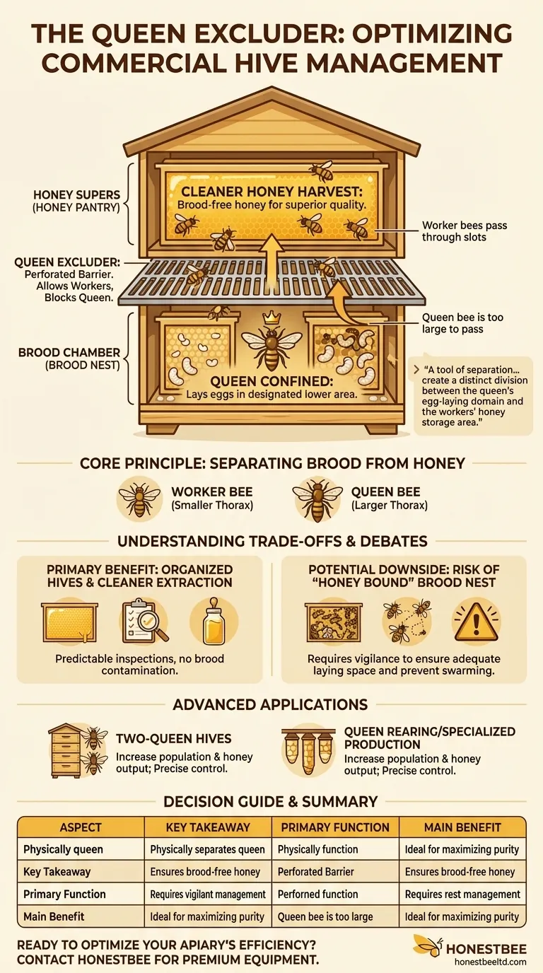여왕벌 배제기(queen excluder)란 무엇이며, 벌통에서 어떻게 사용되나요? 깨끗한 수확을 위한 벌통 관리 마스터하기 시각적 가이드