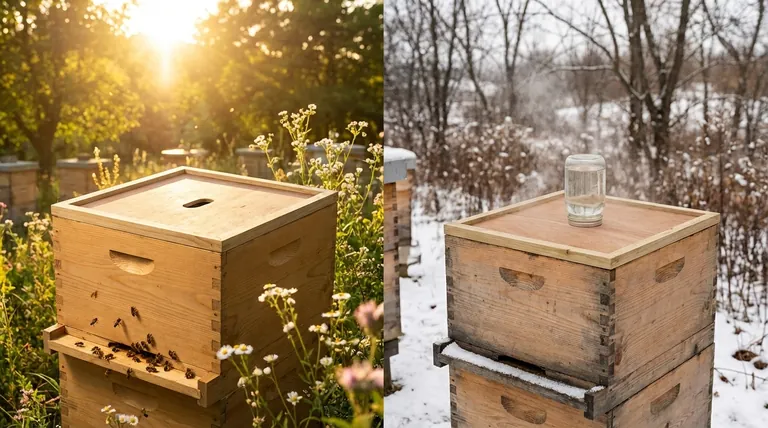 How should the inner cover be positioned in a beehive? A Seasonal Guide for Hive Health