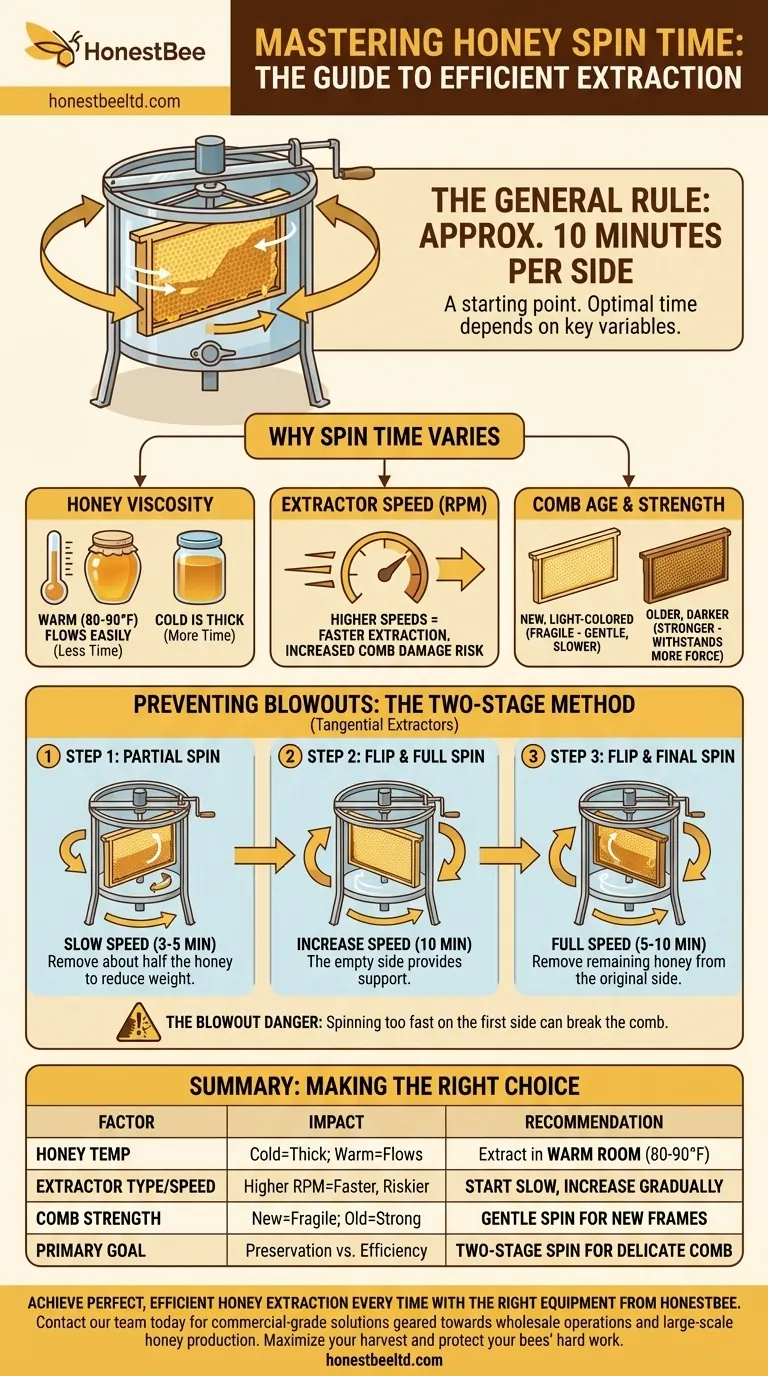 꿀은 얼마나 오래 원심분리해야 할까요? 벌집 프레임에서 완벽한 추출 시간을 마스터하세요 시각적 가이드