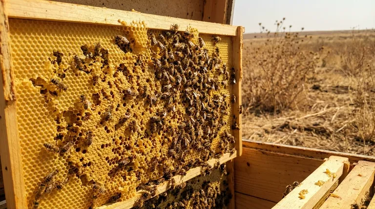 What happens if foundation is given to colonies during a nectar dearth? Avoid Wasted Equipment and Stressed Bees