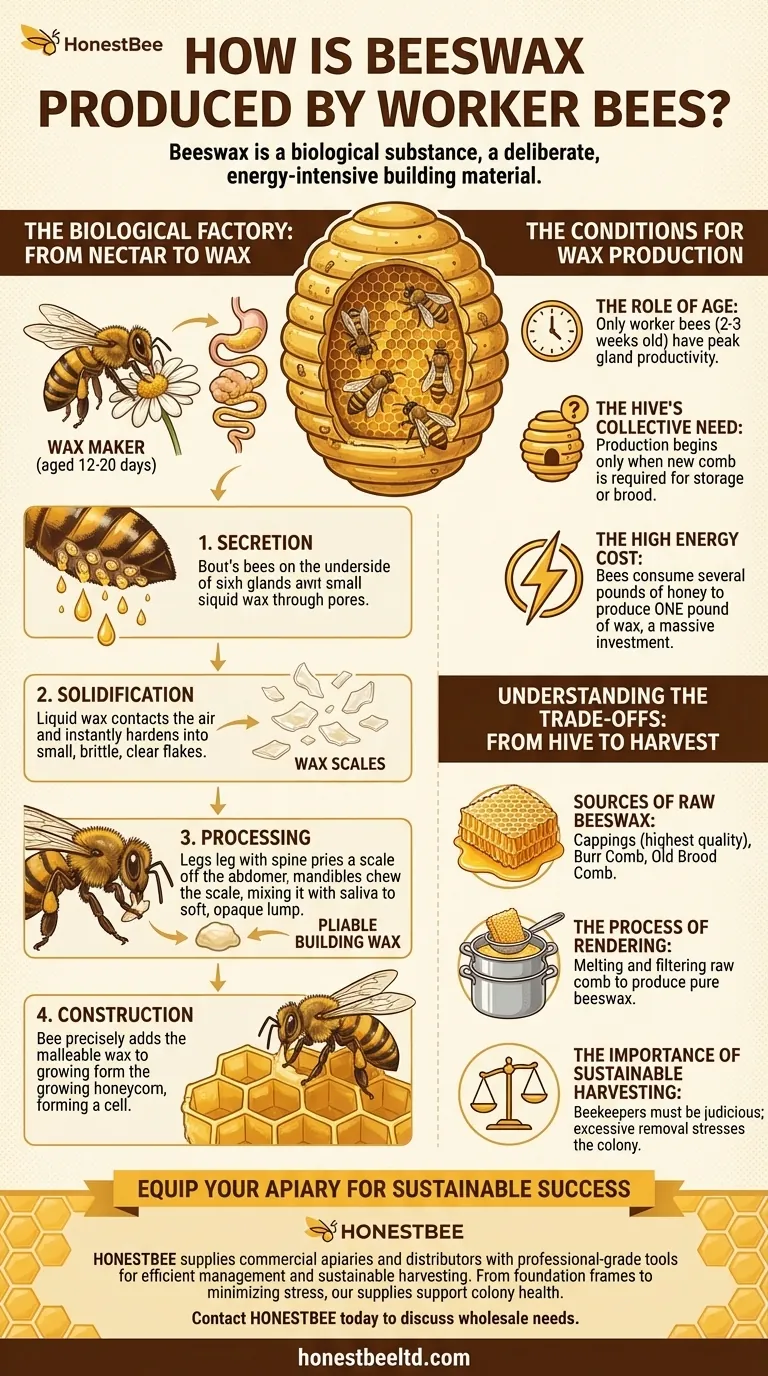 일벌은 밀랍을 어떻게 생산하나요? 벌집 건축의 비밀 시각적 가이드