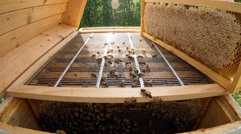 여왕벌 배제기의 주된 기능은 무엇인가요? 산란 없는 꿀 수확을 위한 안내서