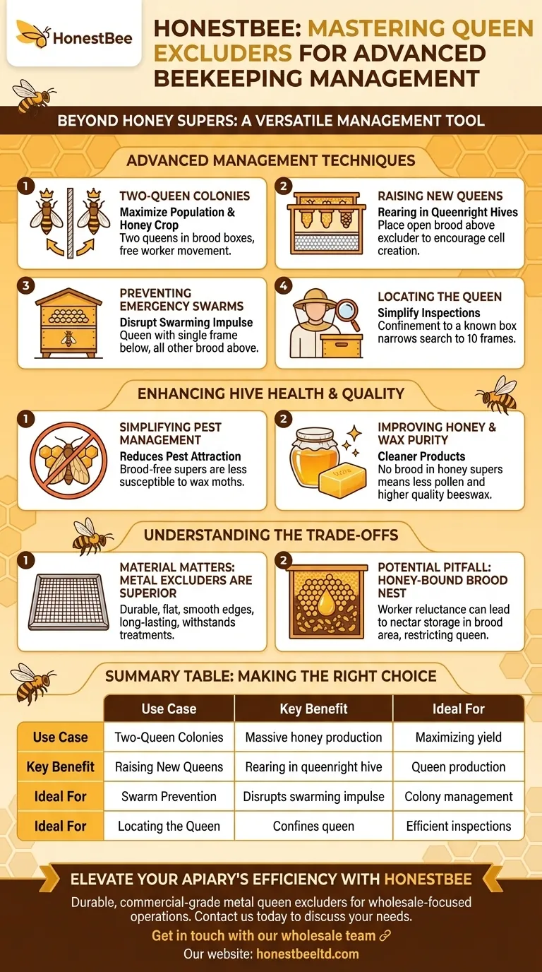 여왕벌 격리판의 추가적인 용도는 무엇인가요? 고급 벌통 관리 기술 마스터하기 시각적 가이드
