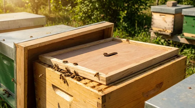 벌통 내부 덮개(inner cover)의 기능은 무엇인가요? 벌 건강 관리 및 검사 간소화의 달인 되기