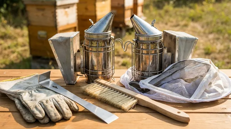 What additional equipment can be used in beekeeping besides the basic hive components? Essential Gear for Every Beekeeper