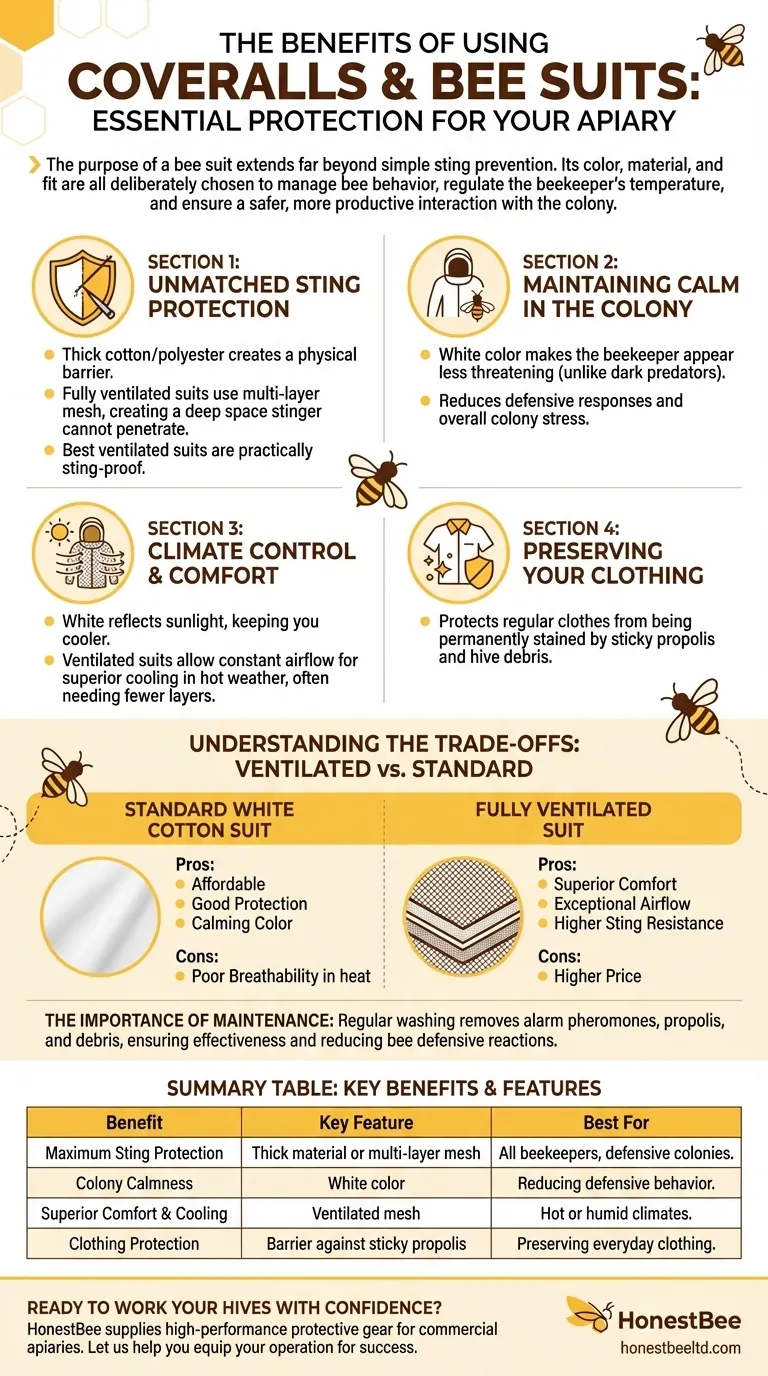 작업복 또는 벌집 보호복을 사용하는 이점은 무엇입니까? 최대한의 보호와 편안함을 얻으세요 시각적 가이드
