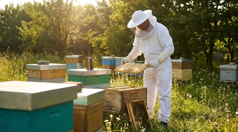 벌을 다룰 때 가장 적합한 복장은 무엇인가요? 안전을 지키고 벌통을 차분하게 유지하세요
