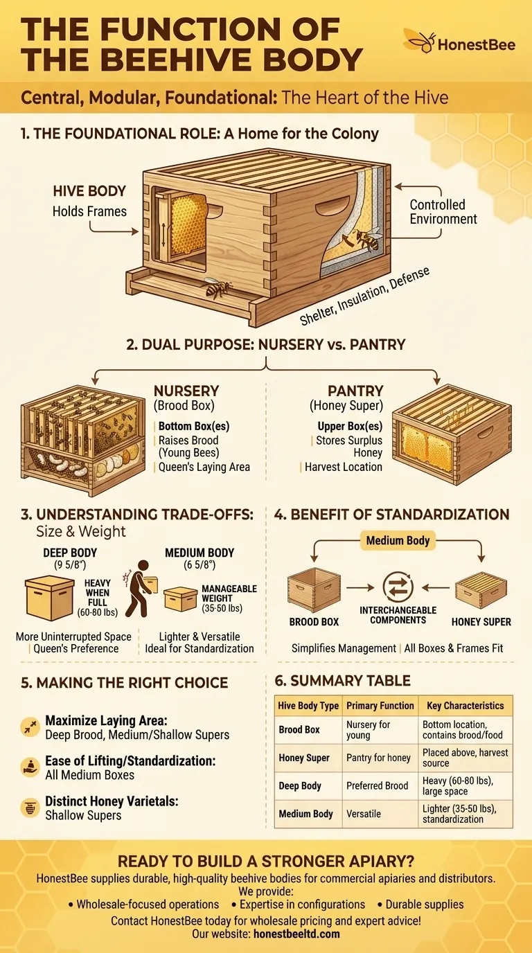 Quelle est la fonction du corps de ruche ? Le cœur d'une ruche saine et productive Guide Visuel