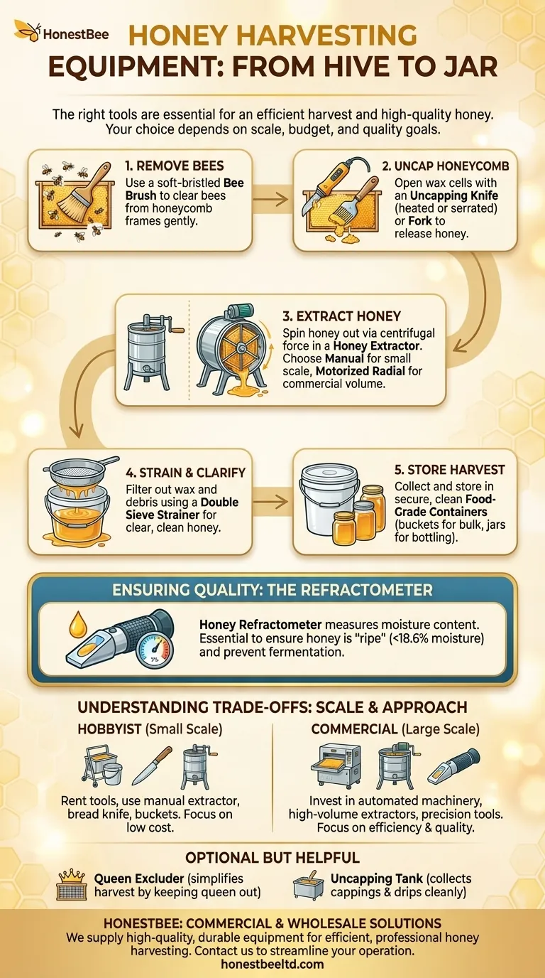 What equipment is used for honey harvest? Essential Tools for Every Beekeeper Visual Guide