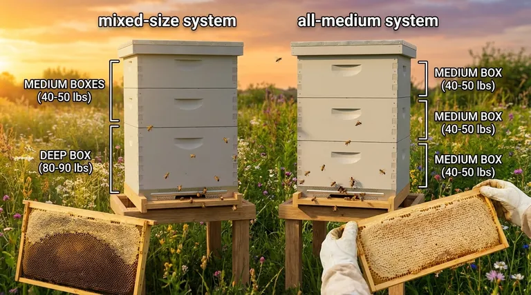 Why is choosing between medium or deep boxes early on crucial? It Defines Your Entire Beekeeping System