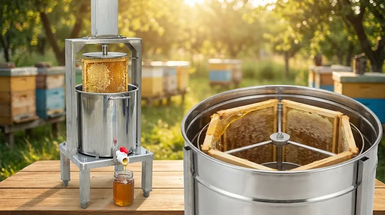 원심분리기와 꿀 압착기의 주요 차이점은 무엇인가요? 상업용 양봉장을 위한 가이드