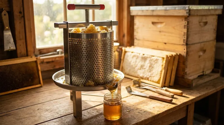 Why is a honey press considered efficient and effective? Maximize Yield for Small-Scale Beekeeping