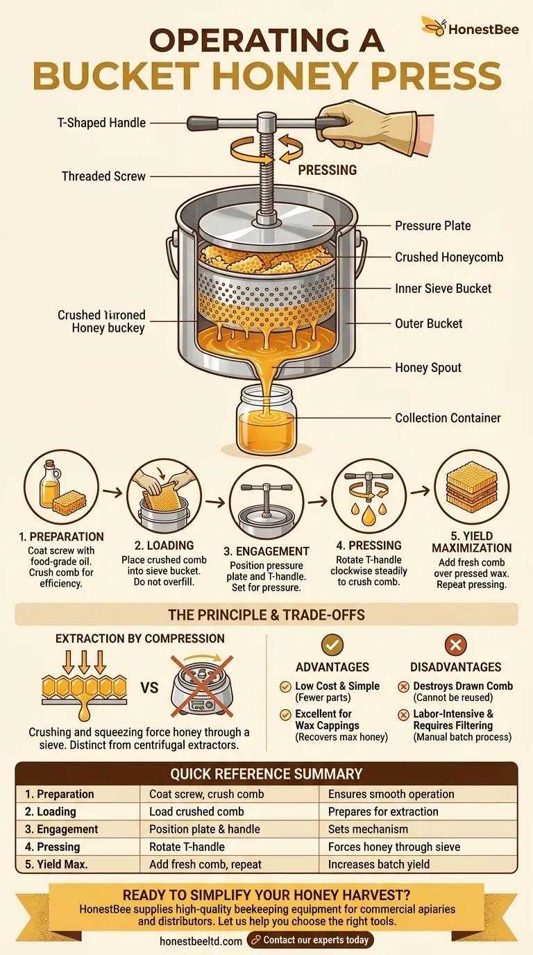 양동이 꿀 압착기를 작동하는 단계는 무엇입니까? 소규모 양봉가를 위한 간단한 가이드 시각적 가이드