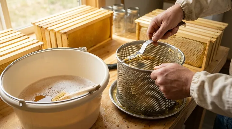 Why is cleaning a honey press important? Protect Your Harvest from Contamination