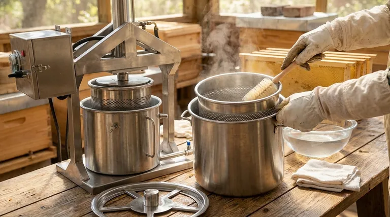 如何清洁蜂蜜压榨机?养蜂人的分步指南