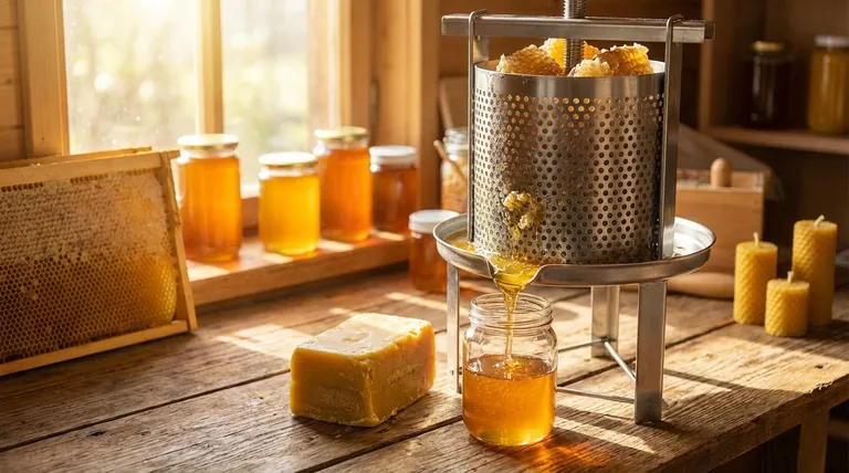꿀 프레스란 무엇이며 그 목적은 무엇인가요? 벌통에서 꿀과 밀랍 수확량을 극대화하세요