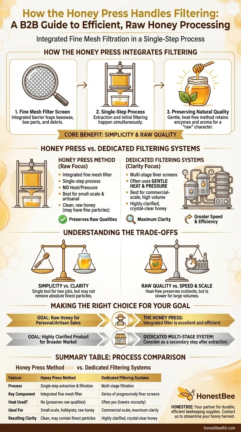 허니 프레스는 필터링을 어떻게 처리하나요? 순수한 꿀을 위한 간단한 올인원 솔루션 시각적 가이드